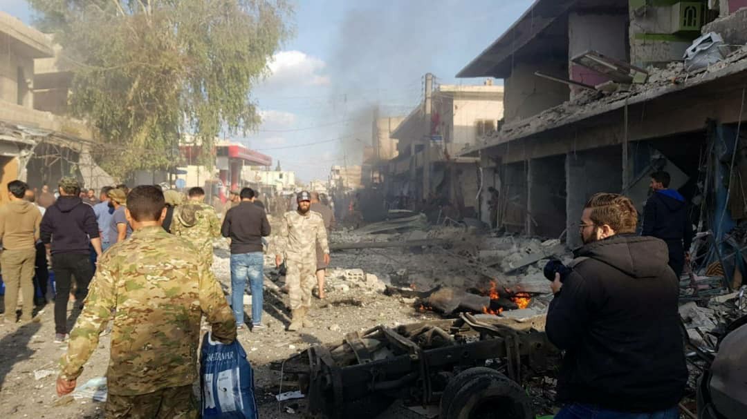 Girê Spî’de patlama çok sayıda ölü ve yaralı var