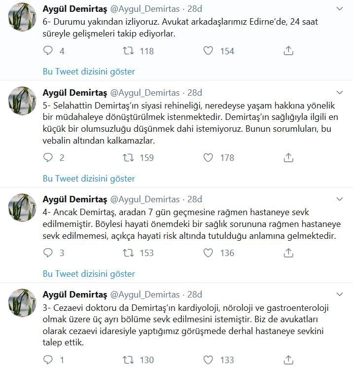 Selahattin Demirtaş cezaevinde kalp spazmı geçirdi, hastaneye kaldırıldı