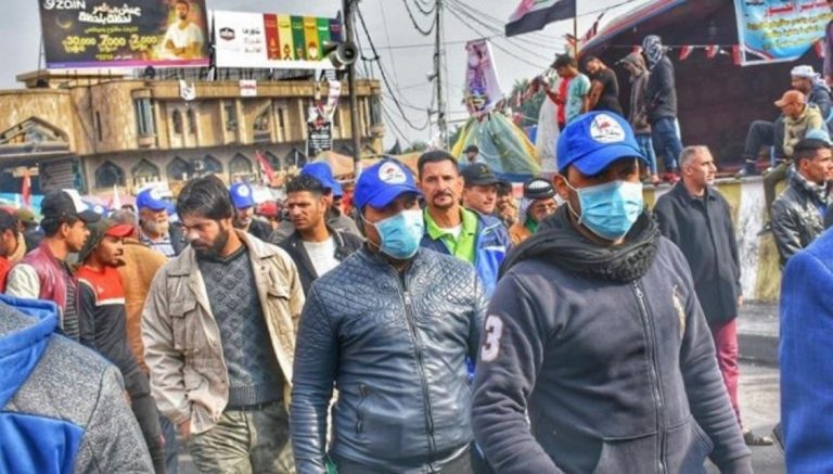 Irak, Bağdat,Sadr’ın Mavi şapkalıları göstericilere saldırdı