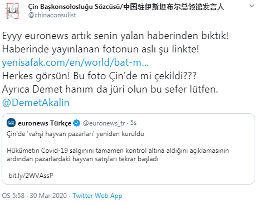 Çin’den TRT’ye tepki: 1 Nisan şakası mı? Bir devlet kanalına yakıştırmadık