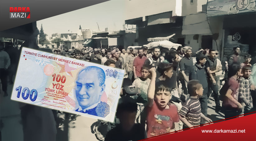 Türkiye işgal ettiği Rojava  yerleşim yerlerinde Türk Lirasını kullanmaya zorluyor