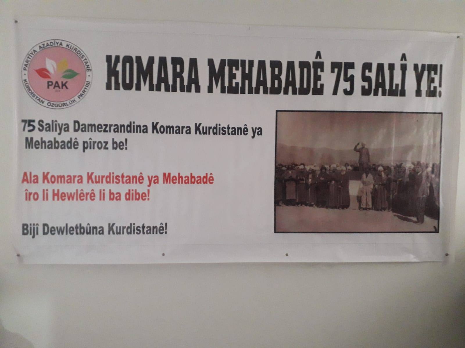 Kürdistan Cumhuriyeti Kürdistan tarihinde onur duyulacak büyük bir tecrübedir.