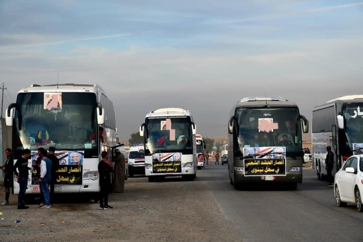 Yüzlerce Haşdi Şabi taraftarı Ninova'dan yola çıktı