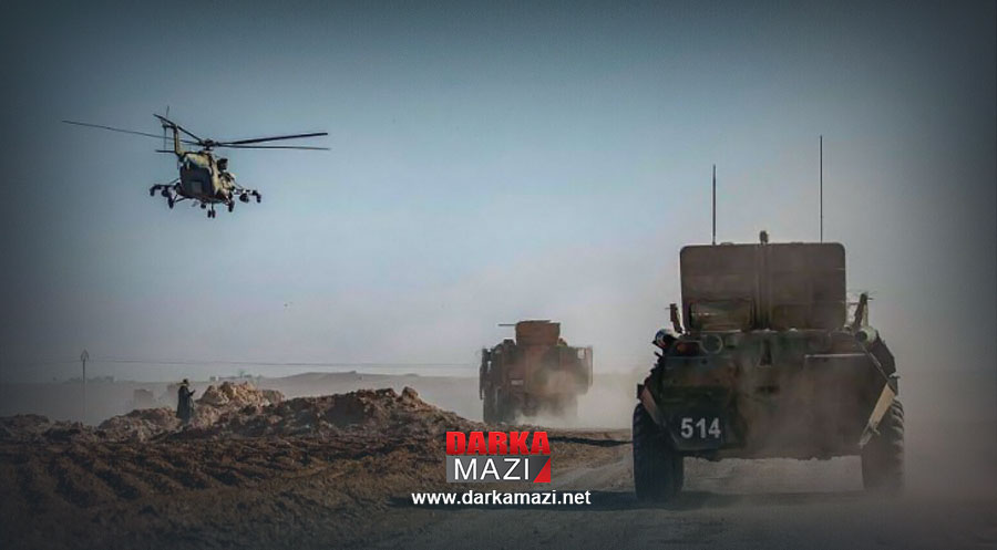 Rojava'da Rus helikopteri düştü