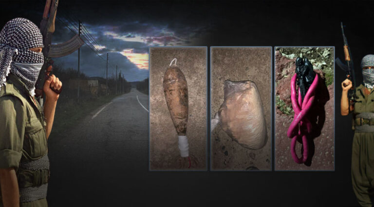 PKK’nin bir mayını daha Kürdistan Bölgesel Yönetimi asayişi tarafından sivillere zarar verilmeden imha edildi Gamêrkê Dağı, Ravine Köyü Duhok, TNT Peşmerge