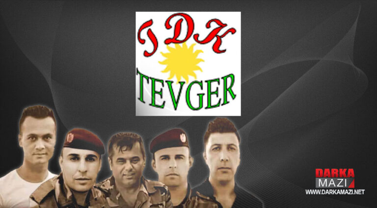 Tevgera Demokratîka Kurdistan-Tevger PKK'nin 5 Peşmergeyi şehit ettiği saldırıyı kınadı