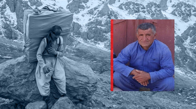 Doğu Kürdistan: 47 yaşındaki kolber ağır yük altında can verdi