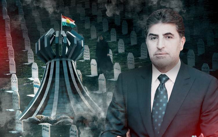 Neçirvan Barzaniden Halepçe yıl dönümünde önemli mesaj: Halepçe şehitlerine en anlamlı vefa Kürtlerin birliğidir