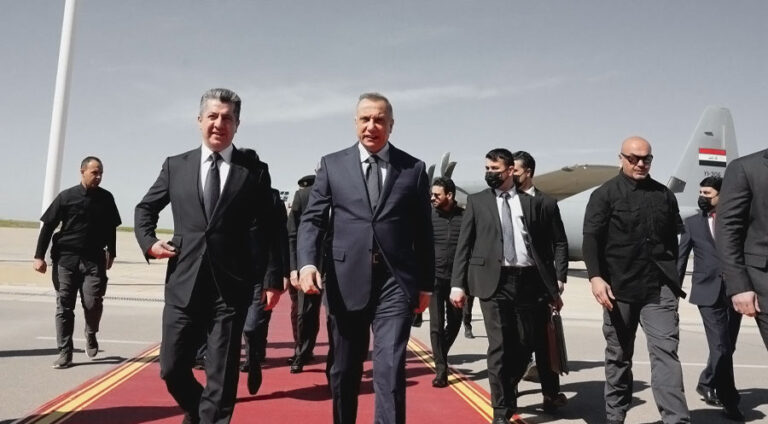 Irak Başbakanı Kazimi Erbil’e ulaştı