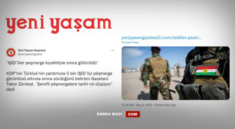 Ahlaksız, Yeni Yaşam Gazetesi “IŞİD’liler Peşmerge kıyafeti ile operasyona katıldı” iftirasını sildi