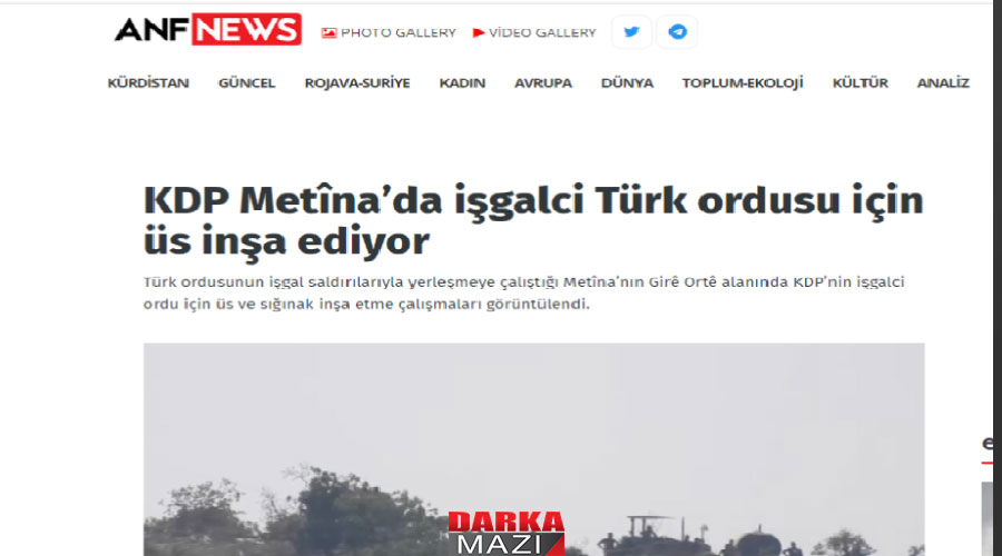 Peşmerge bir tepeyi daha PKK-TSK çatışmasından kurtardı, PKK medyası Peşmerge TSK’ya karakol yapıyor diye haber yaptı