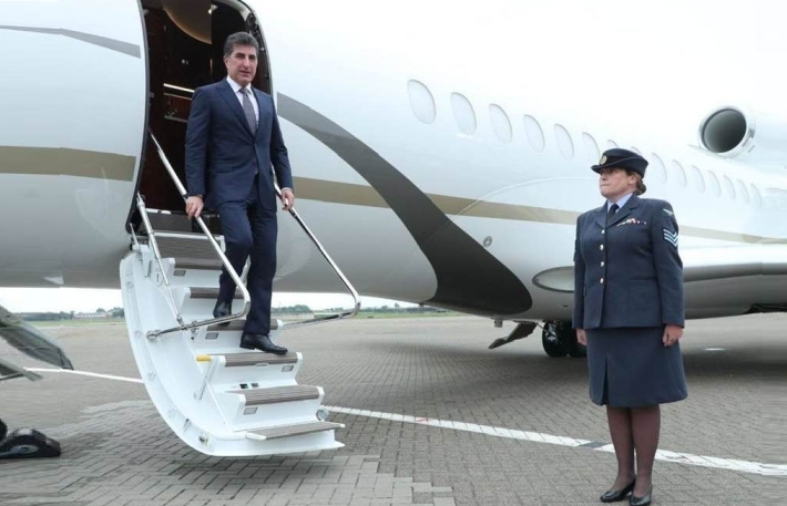 Neçirvan Barzani dünya liderlerinin davet edildiği Kraliçe 2'inci Elizabeth'in cenaze törenine katılmak için Londra'da