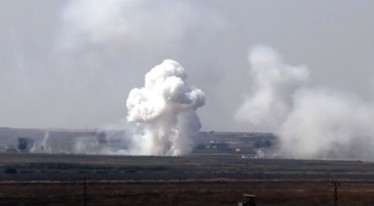 Türkiye ve ona bağlı silahlı gruplardan Til Temir’e yoğun top saldırısı