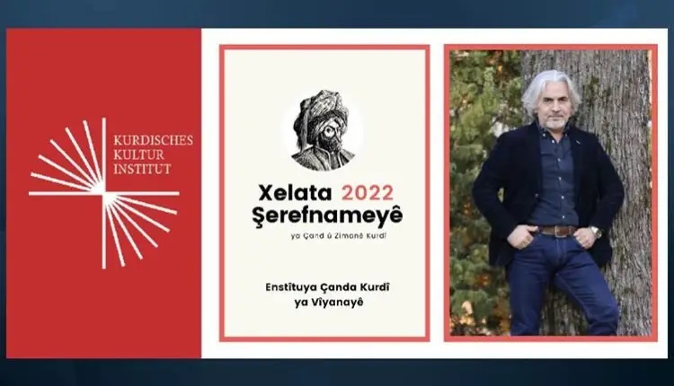 ‘Kürt Dili ve Kültürü Şeref Ödülü” ünlü yazar Fırat Ceweri’ye verildi