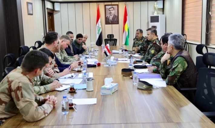 Peşmerge komutanları, koalisyon güçleri danışma heyeti ile görüştü