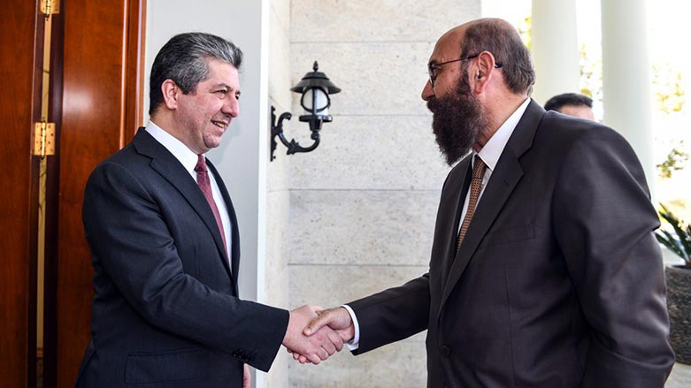 Başbakan Mesrur Barzani, Ezidi Miri Hazım Tahsin Beg ile bir araya geldi