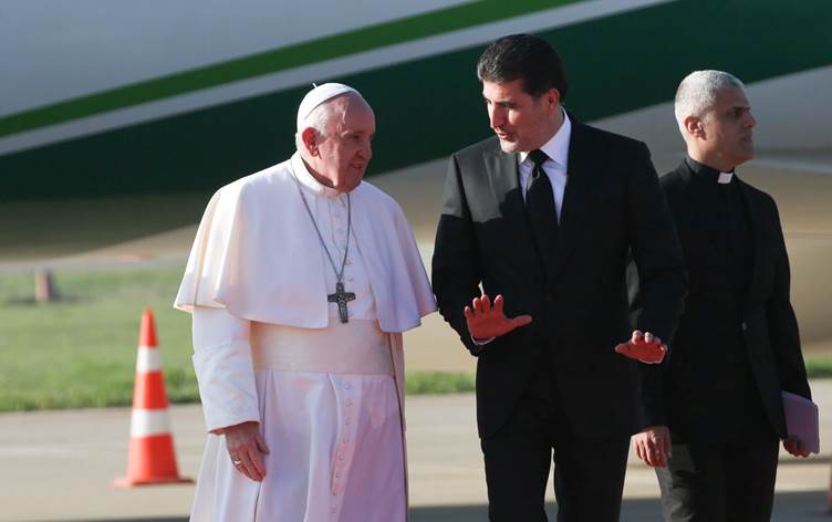 Kürdistan Bölgesi Başkanı Barzani: Papa Francis ile bir araya geldi