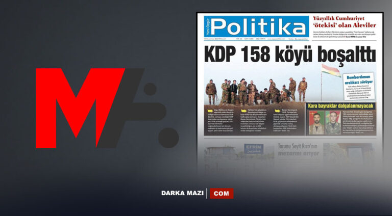 PKK medyasının “Erbil’e nefret saldırısı” hamlesi ve dönen oyunlar, PKK medyası, Özgür Politika, Yeni Yaşam Gazetesi, xwebun, Baran Germiyani, Roj News, Soranca, Süleymaniye, KDP köy boşaltma