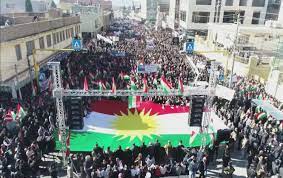 Duhoklular Erbil'i hedef alan saldırılara karşı sokaklarda