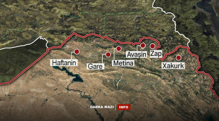 PKK’nin Medya Savunma alanları kavramının ardında yatan gerçekler, Haftanin, Zap, Metina, Gare, Zap Cumhuriyeti, Botan Behdinan Savaş hükümeti, Partiya Azadaya Kurdistan, Raperin, Kurdistan