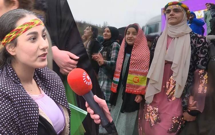 Şemdinli’de Newroz Kürdistan Demokrat Partisi'nin (KDP) bayraklarıyla karşılandı