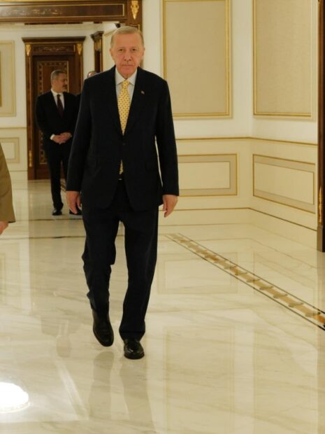 Başkan Barzani Türkiye Cumhurbaşkanı’nı kabul etti
