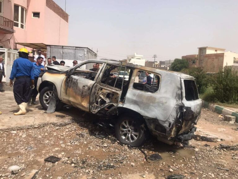 SÜLEYMANİYE - KDP yetkilisinin aracında şiddetli patlama