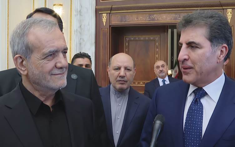 İran Cumhurbaşkanı Pezeşkiyan ile Kürdistan Bölgesi Başkanı Barzani’den ortak açıklama