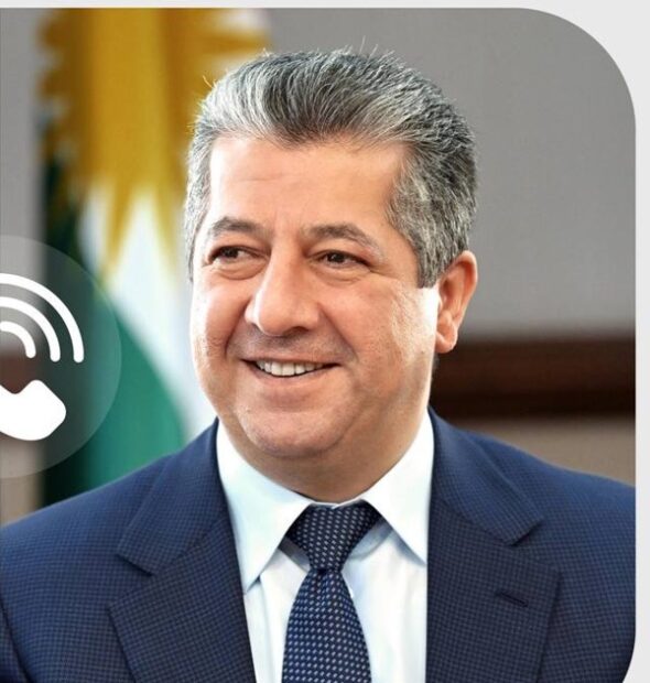 Başbakan Barzani ve ABD Dışişleri Bakan Marco  Rubin telefonda görüştü