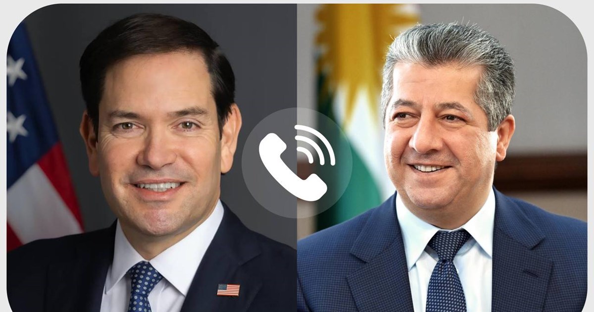 Başbakan Barzani ve ABD Dışişleri Bakan Marco Rubin telefonda görüştü