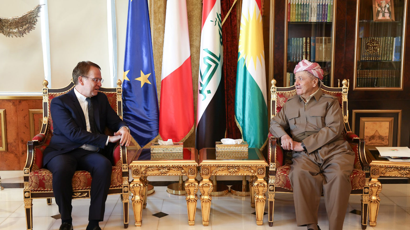 Başkan Barzani, Fransa'nın Irak Büyükelçisini kabul etti
