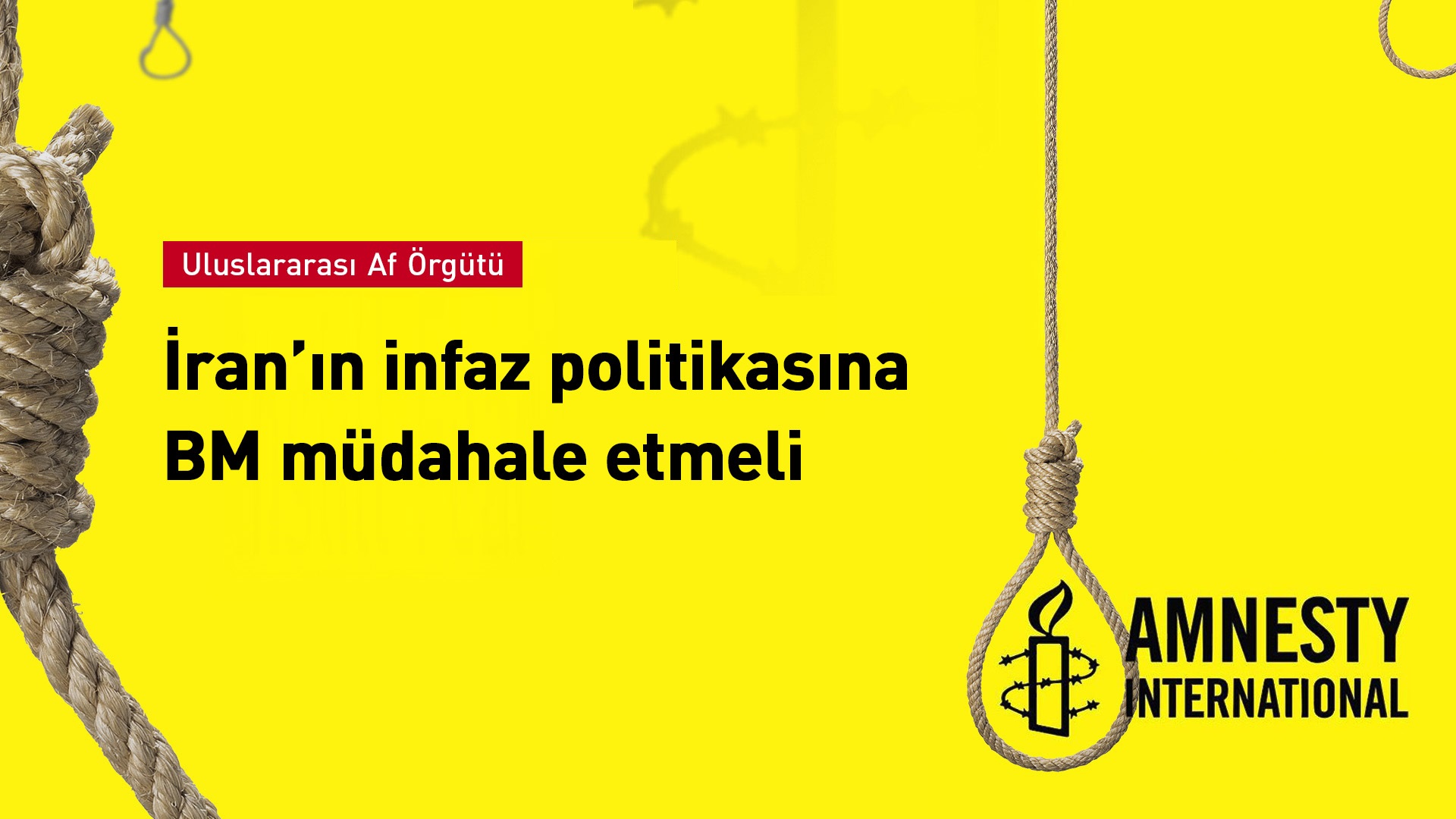 Uluslararası Af Örgütü: İran’da bu yıl 1000’den fazla kişi idam edildi