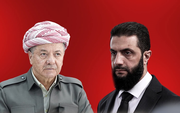 Ahmet Şara, Başkan Barzani'yi aradı: Başkan Barzani görüşmede Kürtlerin hakların korunması gerektiğini söyledi