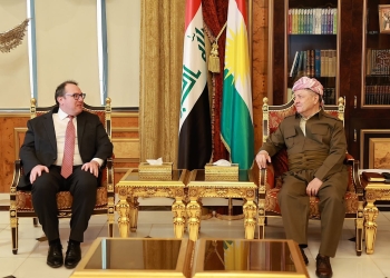 Başkan Barzani ABD'nin Bağdat Maslahatgüzarı Harris ile görüştü, gündem Irak ve Rojava'daki gelişmeler