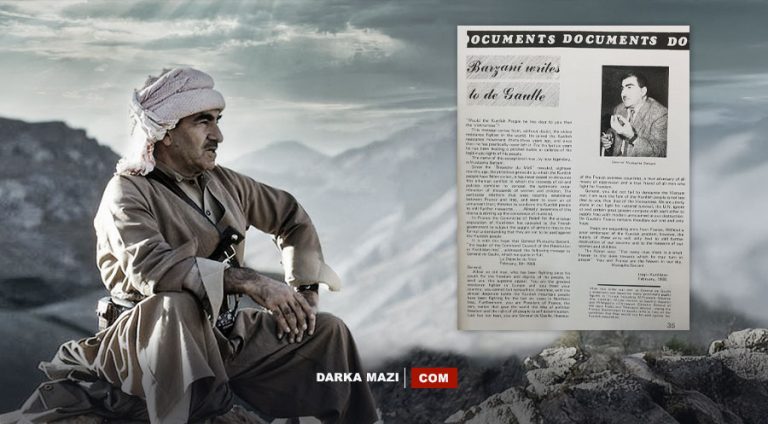 Mela Mustafa Barzani’nin Fransa’ya yazdığı mektup paylaşıldı