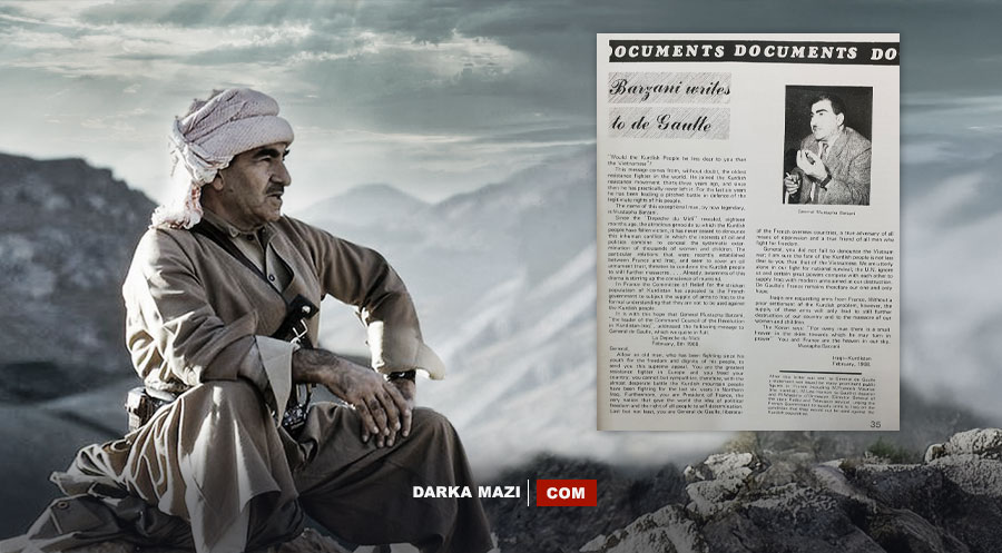 Mela Mustafa Barzani’nin Fransa’ya yazdığı mektup paylaşıldı