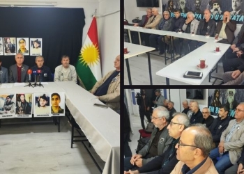 Kuzey Kürdistan: Dört Kürt hareketişehit düşen Rojhilatlı peşmergeler için taziye kurdu