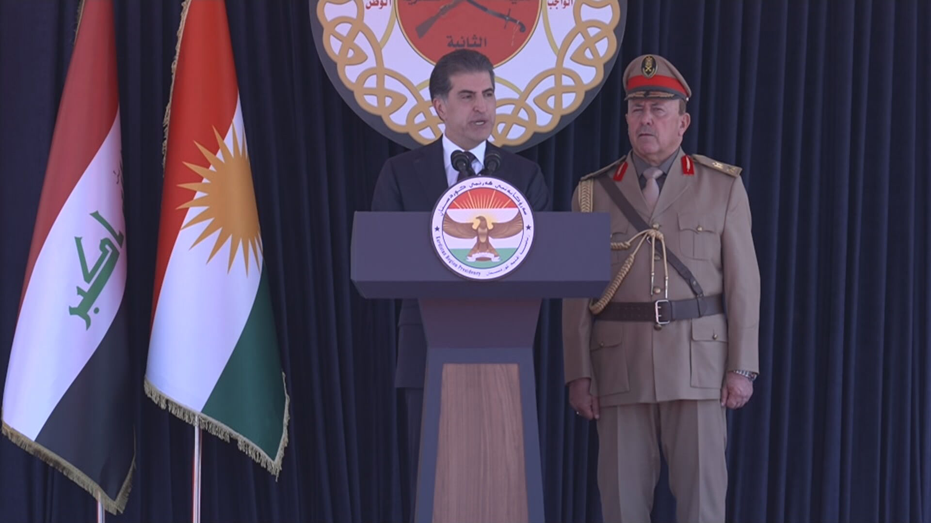 Kürdistan Bölge Başkanı Neçirvan Barzani 359 Peşmerge'nin mezuniyet törenine katıldı