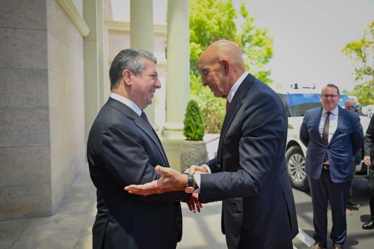 Başbakan Barzani, Tom Barrack'ı kabul etti