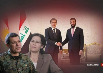 Neçirvan Barzani'nin ziyaretinden sonra Mazlum Abdi ve İlham Ahmed'te Şam'da